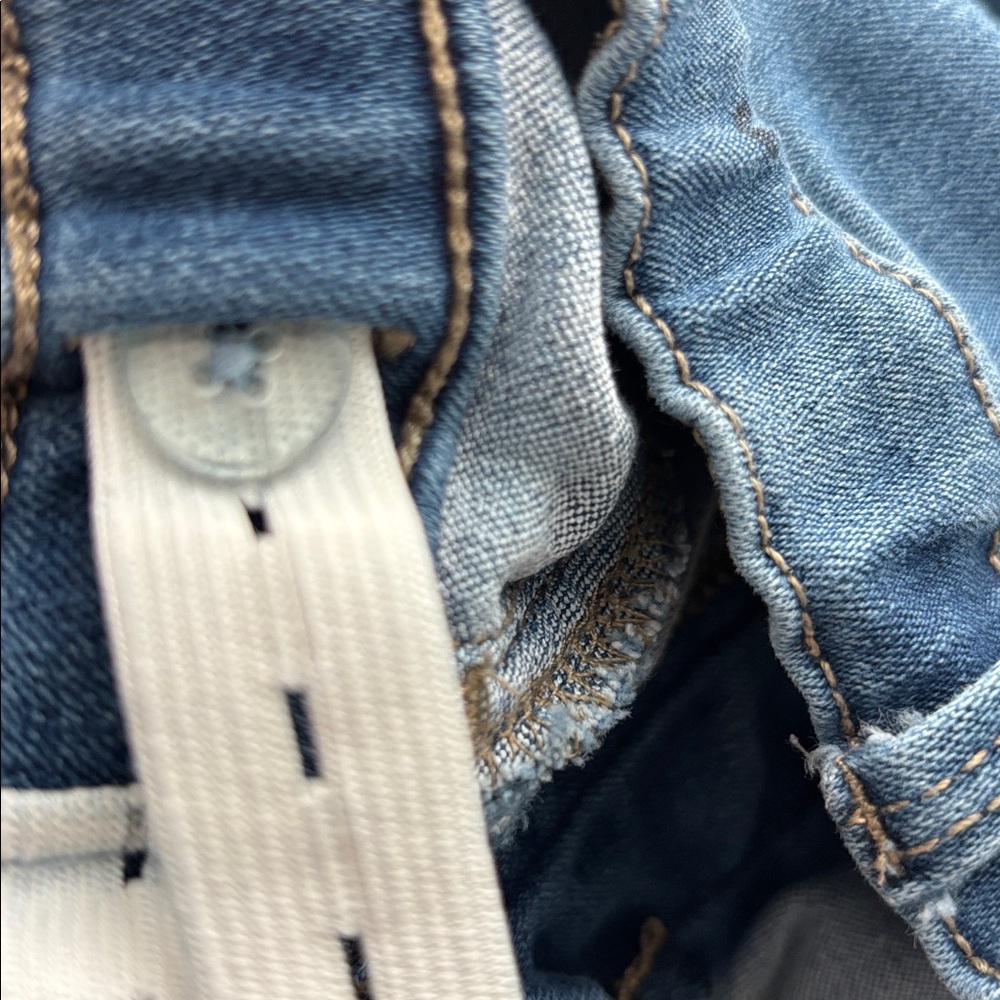 Oshgosh Girls 10 Blue Denim Heart Pattern Mid Rise jeans - Picture 9 of 9